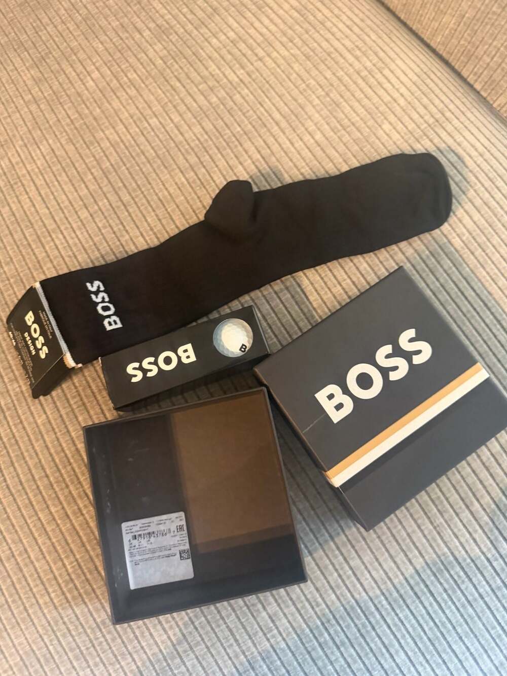 BOSS Logo Cotton-Blend Socks and Golf Ball Gift Set‎